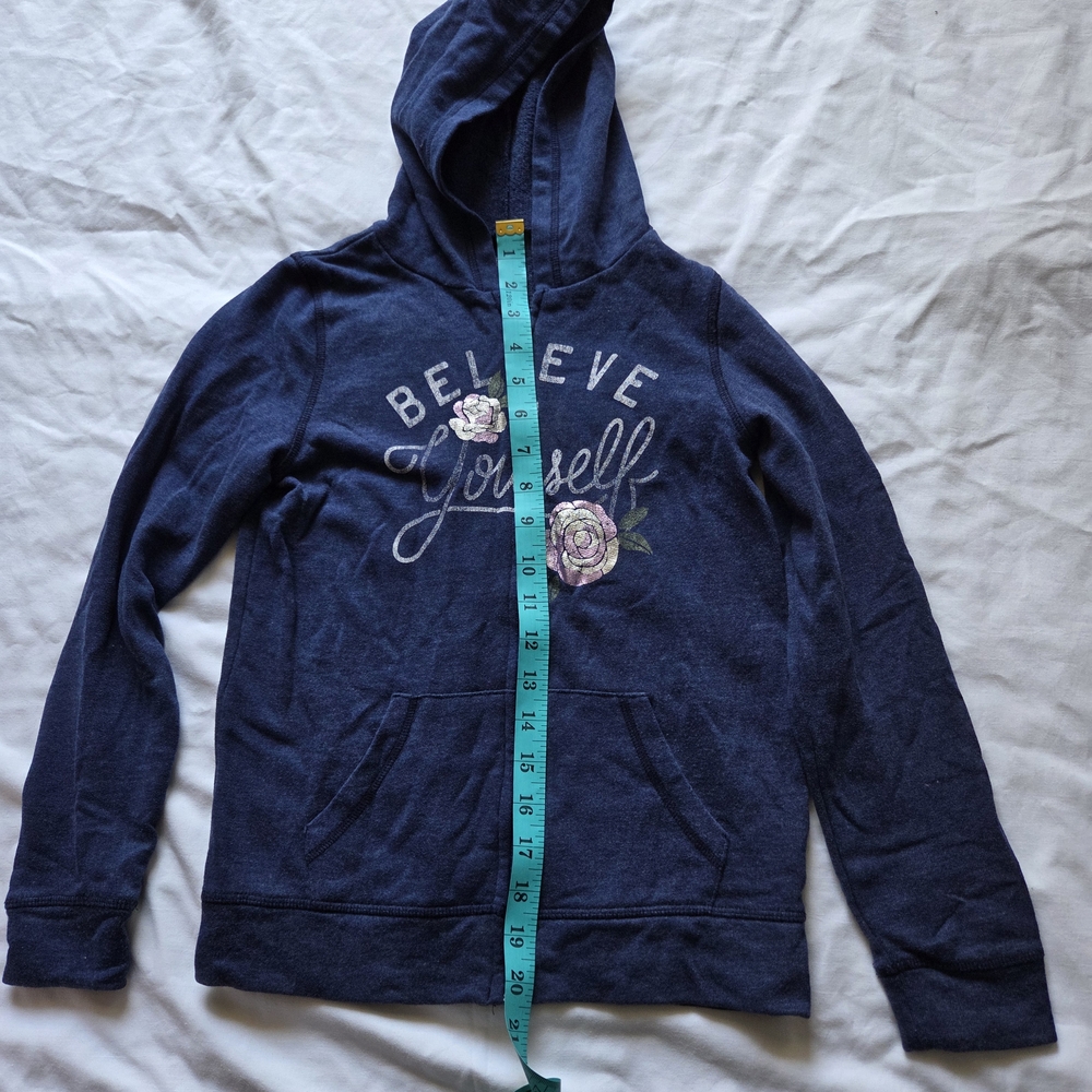 SO Navy Hoodie with Floral